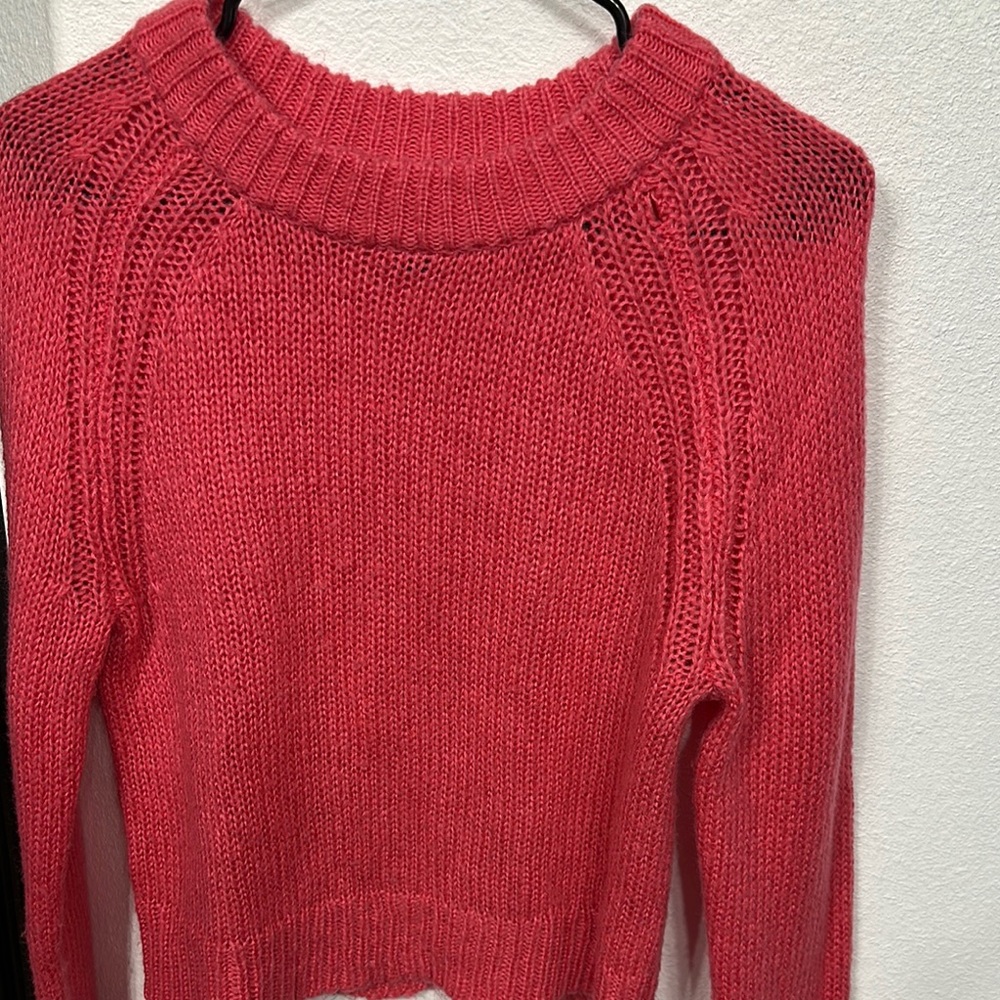 a.n.a Red Crew Neck Sweater